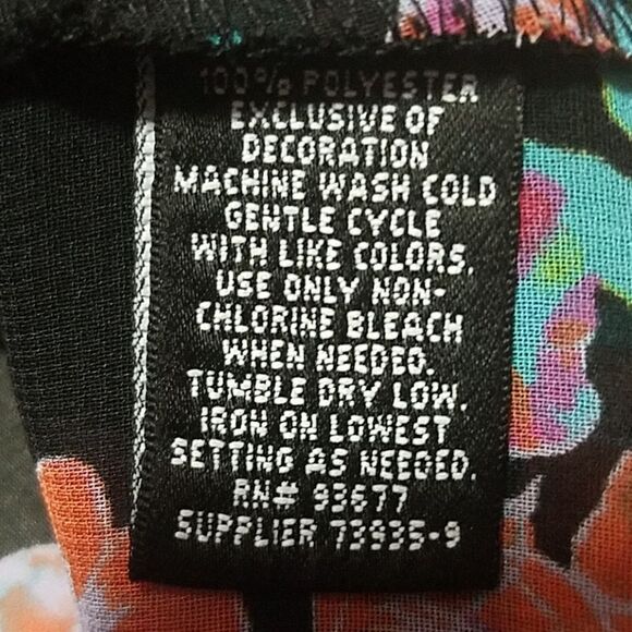 Nicole Miller Black, Pink, & Blue Tank Top (XS) - Picture 6 of 6